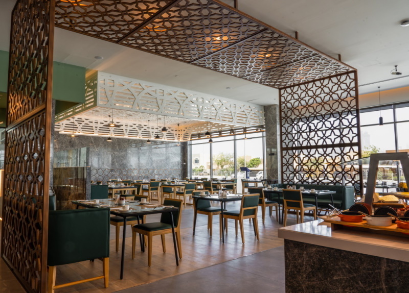 Silver Restaurant Hotel Inside Outside Stainless Steel Arabic